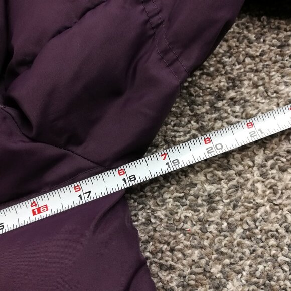Anthropologie Cartonnier Coat Down Puffer Toggle Button Jacket Wool Purple Sz 4 - Picture 12 of 14